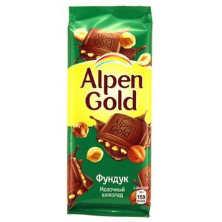 Шоколад Альпен Голд молочный с фундуком 85г
